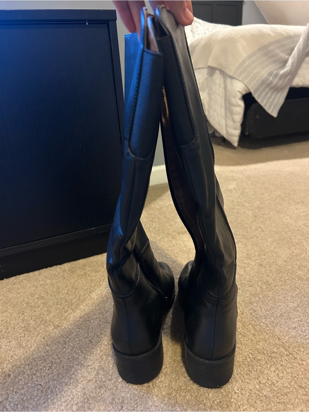 Classic Tall Black Women's Boots - Picture 2 of 4